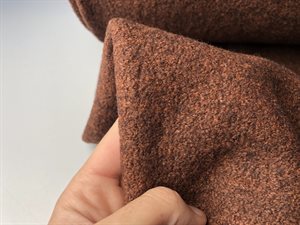 Bouclé - meleret brun og fantastisk kvalitet